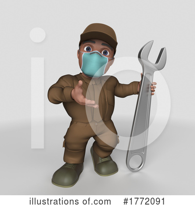 Royalty-Free (RF) Worker Clipart Illustration by KJ Pargeter - Stock Sample #1772091