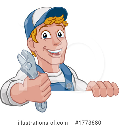 Royalty-Free (RF) Worker Clipart Illustration by AtStockIllustration - Stock Sample #1773680