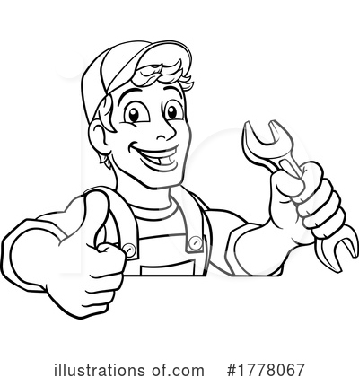 Royalty-Free (RF) Worker Clipart Illustration by AtStockIllustration - Stock Sample #1778067