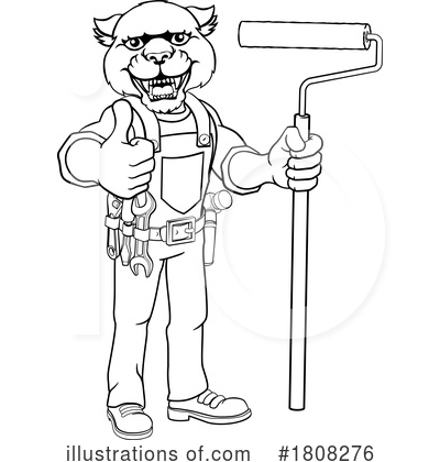 Royalty-Free (RF) Worker Clipart Illustration by AtStockIllustration - Stock Sample #1808276