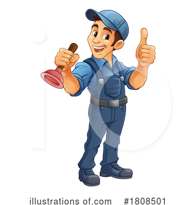 Royalty-Free (RF) Worker Clipart Illustration by AtStockIllustration - Stock Sample #1808501