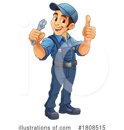 Royalty-Free (RF) Worker Clipart Illustration by AtStockIllustration - Stock Sample #1808515