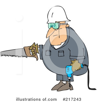 Royalty-Free (RF) Worker Clipart Illustration by djart - Stock Sample #217243