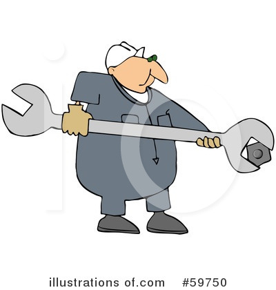 Wrench Clipart #59750 by djart