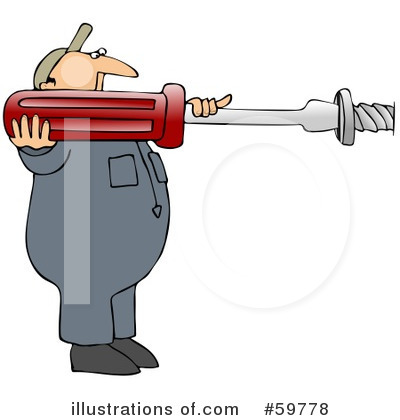 Royalty-Free (RF) Worker Clipart Illustration by djart - Stock Sample #59778