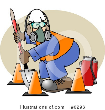 Royalty-Free (RF) Worker Clipart Illustration by djart - Stock Sample #6296