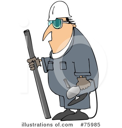 Royalty-Free (RF) Worker Clipart Illustration by djart - Stock Sample #75985