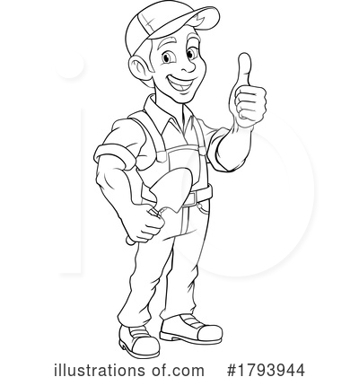 Royalty-Free (RF) Workers Clipart Illustration by AtStockIllustration - Stock Sample #1793944