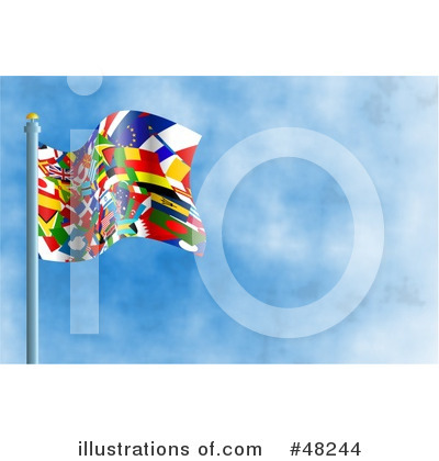 Royalty-Free (RF) World Flag Clipart Illustration by Prawny - Stock Sample #48244