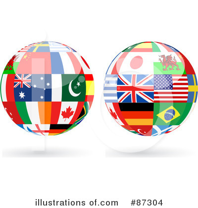 Royalty-Free (RF) World Globe Clipart Illustration by elaineitalia - Stock Sample #87304