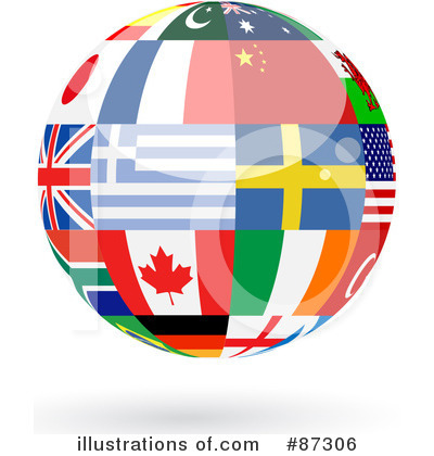 Royalty-Free (RF) World Globe Clipart Illustration by elaineitalia - Stock Sample #87306