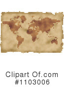 World Map Clipart #1103006 by Andrei Marincas
