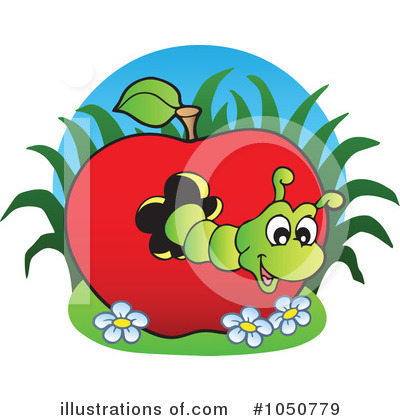Royalty-Free (RF) Worm Clipart Illustration by visekart - Stock Sample #1050779
