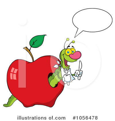 Royalty-Free (RF) Worm Clipart Illustration by Hit Toon - Stock Sample #1056478