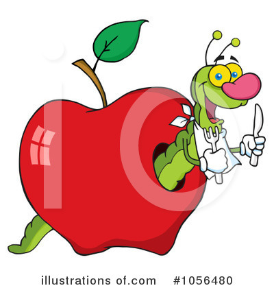Royalty-Free (RF) Worm Clipart Illustration by Hit Toon - Stock Sample #1056480
