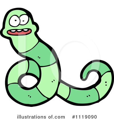Royalty-Free (RF) Worm Clipart Illustration by lineartestpilot - Stock Sample #1119090