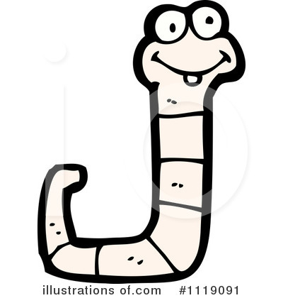 Royalty-Free (RF) Worm Clipart Illustration by lineartestpilot - Stock Sample #1119091