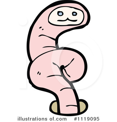 Royalty-Free (RF) Worm Clipart Illustration by lineartestpilot - Stock Sample #1119095
