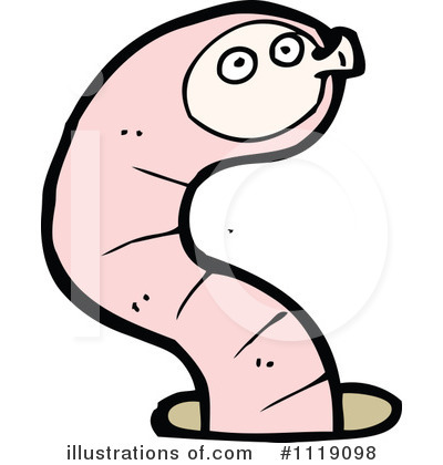 Royalty-Free (RF) Worm Clipart Illustration by lineartestpilot - Stock Sample #1119098
