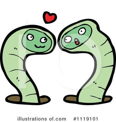 Royalty-Free (RF) Worm Clipart Illustration by lineartestpilot - Stock Sample #1119101