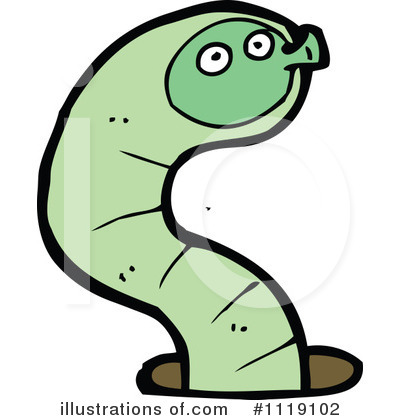 Royalty-Free (RF) Worm Clipart Illustration by lineartestpilot - Stock Sample #1119102