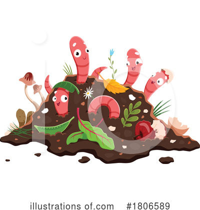 Worms Clipart #1806589 by Vector Tradition SM