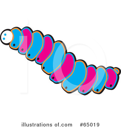 Royalty-Free (RF) Worm Clipart Illustration by Dennis Holmes Designs - Stock Sample #65019
