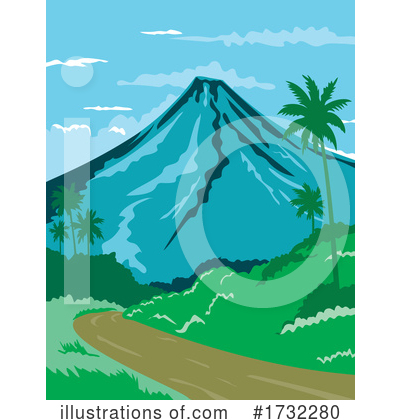 Volcano Clipart #1732280 by patrimonio
