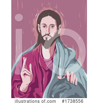 Jesus Christ Clipart #1738556 by patrimonio