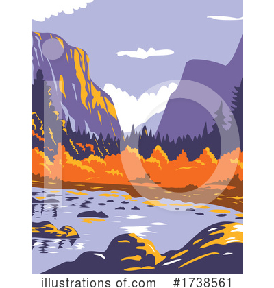 Yosemite Clipart #1738561 by patrimonio