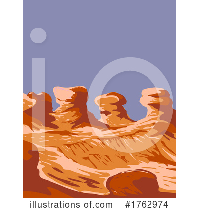 Rock Formation Clipart #1762974 by patrimonio
