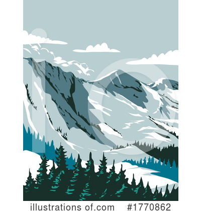 Ski Resort Clipart #1770862 by patrimonio