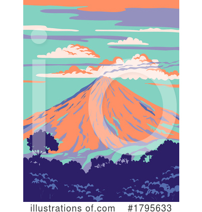 Volcano Clipart #1795633 by patrimonio