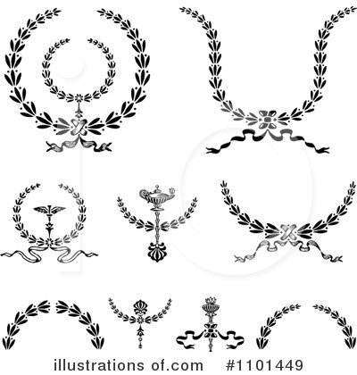 Royalty-Free (RF) Wreath Clipart Illustration by BestVector - Stock Sample #1101449