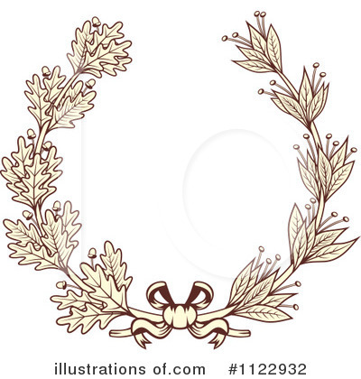 Royalty-Free (RF) Wreath Clipart Illustration by Vector Tradition SM - Stock Sample #1122932