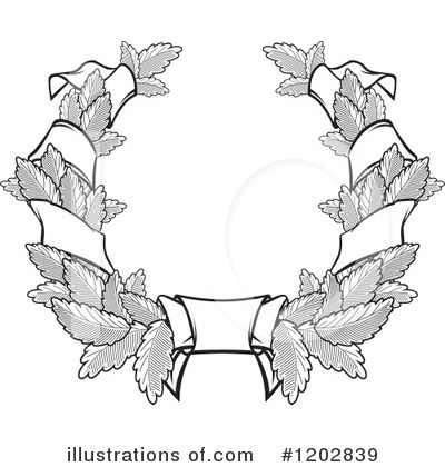 Royalty-Free (RF) Wreath Clipart Illustration by Vector Tradition SM - Stock Sample #1202839