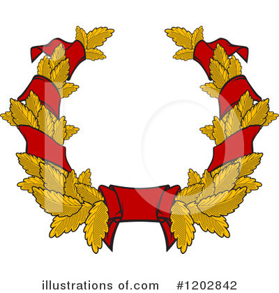 Royalty-Free (RF) Wreath Clipart Illustration by Vector Tradition SM - Stock Sample #1202842