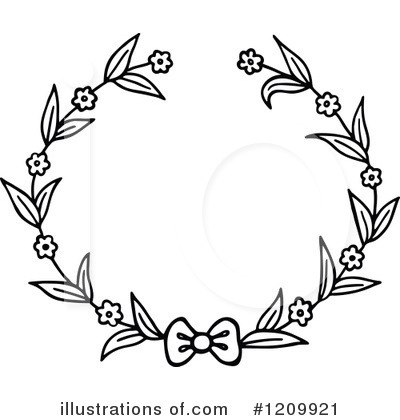 Royalty-Free (RF) Wreath Clipart Illustration by Prawny - Stock Sample #1209921