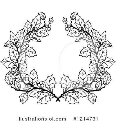 Royalty-Free (RF) Wreath Clipart Illustration by Vector Tradition SM - Stock Sample #1214731