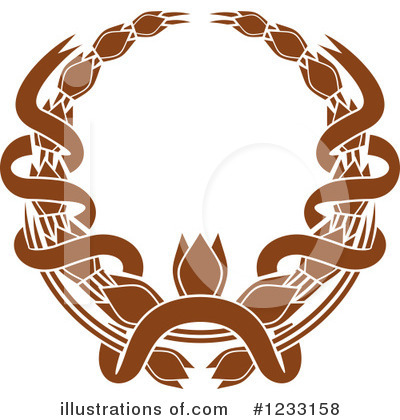 Royalty-Free (RF) Wreath Clipart Illustration by Vector Tradition SM - Stock Sample #1233158