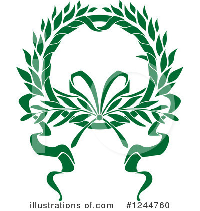 Royalty-Free (RF) Wreath Clipart Illustration by Vector Tradition SM - Stock Sample #1244760