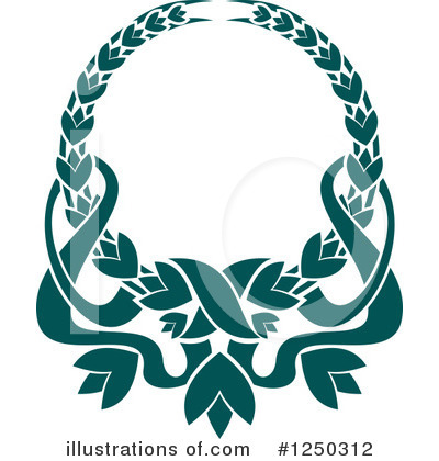 Royalty-Free (RF) Wreath Clipart Illustration by Vector Tradition SM - Stock Sample #1250312