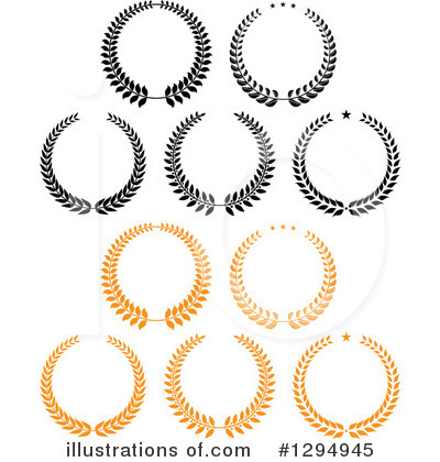 Royalty-Free (RF) Wreath Clipart Illustration by Vector Tradition SM - Stock Sample #1294945