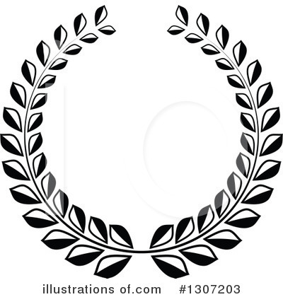 Royalty-Free (RF) Wreath Clipart Illustration by Vector Tradition SM - Stock Sample #1307203