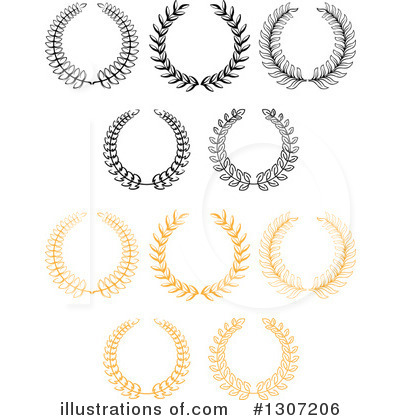 Royalty-Free (RF) Wreath Clipart Illustration by Vector Tradition SM - Stock Sample #1307206