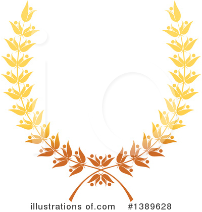 Royalty-Free (RF) Wreath Clipart Illustration by Vector Tradition SM - Stock Sample #1389628