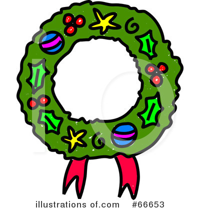 Royalty-Free (RF) Wreath Clipart Illustration by Prawny - Stock Sample #66653