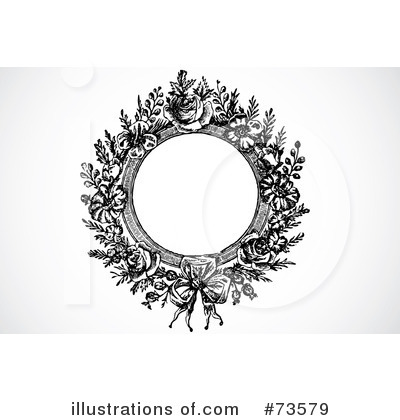 Royalty-Free (RF) Wreath Clipart Illustration by BestVector - Stock Sample #73579