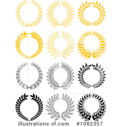 Royalty-Free (RF) Wreaths Clipart Illustration by Vector Tradition SM - Stock Sample #1082357