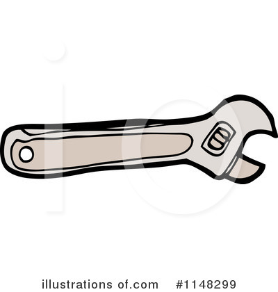 Royalty-Free (RF) Wrench Clipart Illustration by lineartestpilot - Stock Sample #1148299